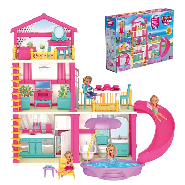 Lola'nın Tatil Evi - Ev Oyuncak - Lola'nın Tatil Ev Seti - Barbie Ev Seti - 1