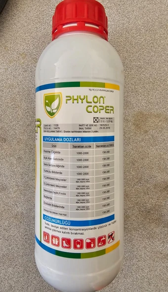 Sıvı Bakır (Cu)- Zeytin Elma Ayva Ceviz Kiraz Için Bakır Phylon Coper Bitkileri Korur 1 Lt - 2