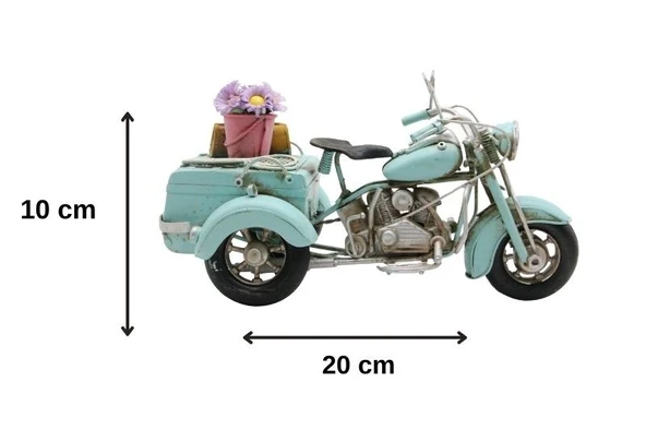 Dekoratif Metal 3 Tekerlekli Motorsiklet ürün görseli 1