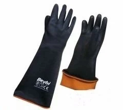 Korun Tırtıklı 45 cm Uzun Siyah İş Eldiveni- Beybi - Resim 3