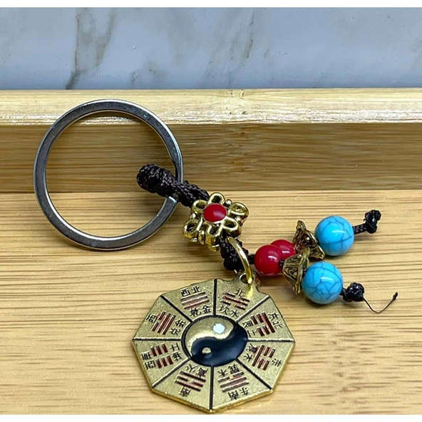 Metal Yin Yang Anahtarlık - 2