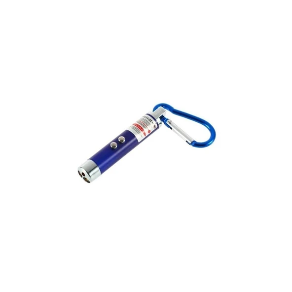 El Feneri Anahtarlık Işıklı Anahtarlık 3 Fonksyonlu Lazer Led Fener - 1