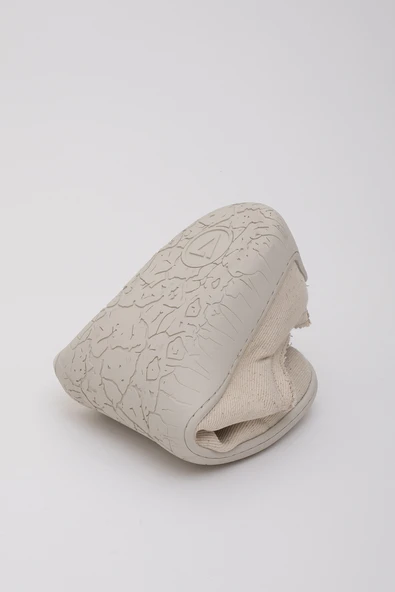 1383 V-Barefoot Comfort Keten Kadın Ayakkabı Bej - Resim 9