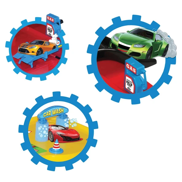 Üç Katlı Garaj Seti - Otopark Seti - Araba Seti - Araç Seti - Üç Katlı Otopark - Resim 2