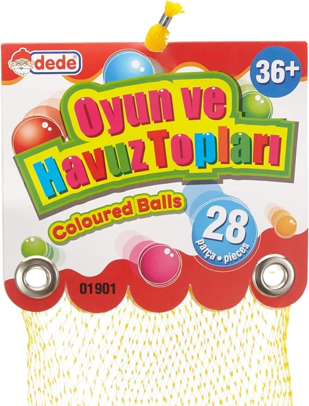 Oyun Havuz Topu 28'li Filede (7 mm.) - Oyun Topları - Havuz Topları - Renkli Toplar - 3