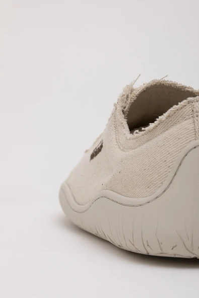 1383 V-Barefoot Comfort Keten Kadın Ayakkabı Bej - Resim 6