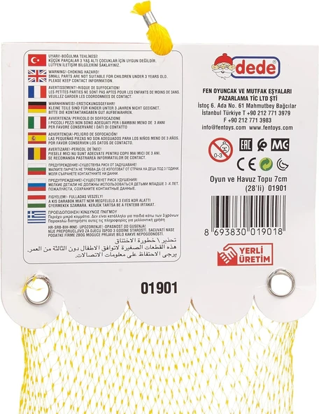 Oyun Havuz Topu 28'li Filede (7 mm.) - Oyun Topları - Havuz Topları - Renkli Toplar - 4