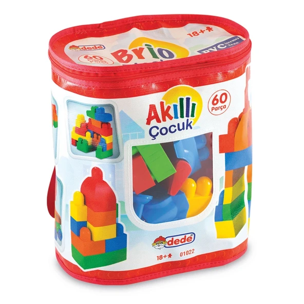Akıllı Çocuk (60 Parça) - Büyük Parça Lego - Lego Setleri - Bloklar - Bebek Lego - 2