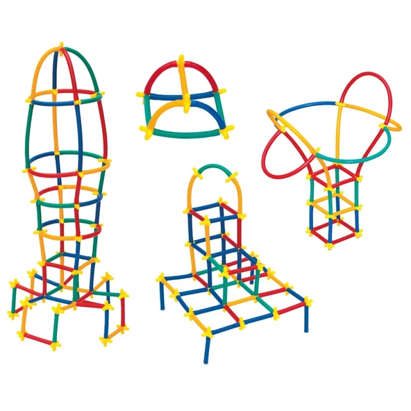 Süper Bambu Çubuklar (300 Parça) - Lego Setleri - Borular Lego - Plastik Çubuklar - Resim 4