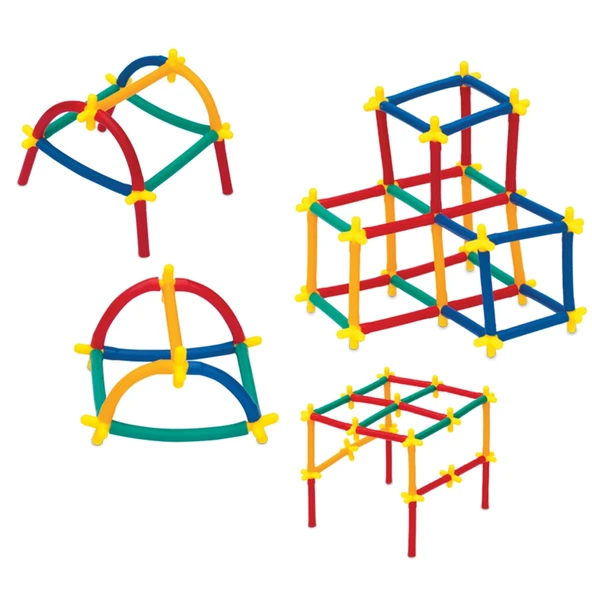 Süper Bambu Çubuklar (200 Parça) - Lego Setleri - Borular Lego - Plastik Çubuklar - 4
