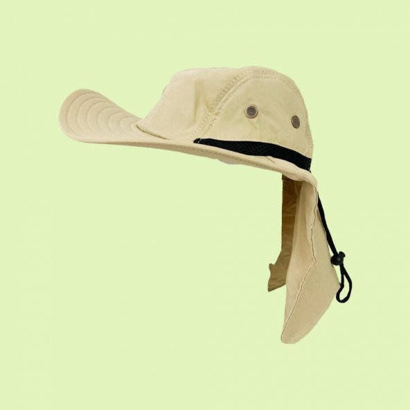 Buğday Rengi Ayarlanabilir Özellikli Outdoor Bahçe - Safari Şapkası - 6
