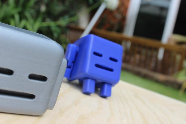 Cub3Bot - Yerinde Baskı, Küboid Robot! Plastik Aparat - 8