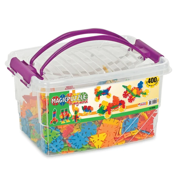 Magic Puzzle Lego (400 Parça) - Sihirli Puzzle- Küçük Bloklar - Sihirli Legolar Oyuncak - Resim 3