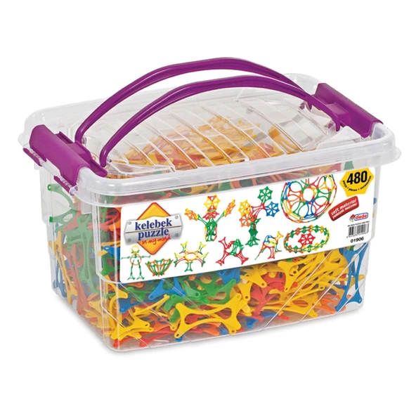 Kelebek Puzzle Lego (480 Parça) - Kelebek Lego - Kelebek Bloklar - 3D Legolar Oyuncak - 2