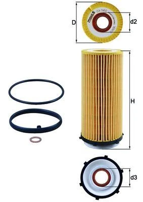 YAG FILTRESI BMW N57 E90 E92 E93 F10 F01 F07 E70 E71 E72 11427808443 - 1