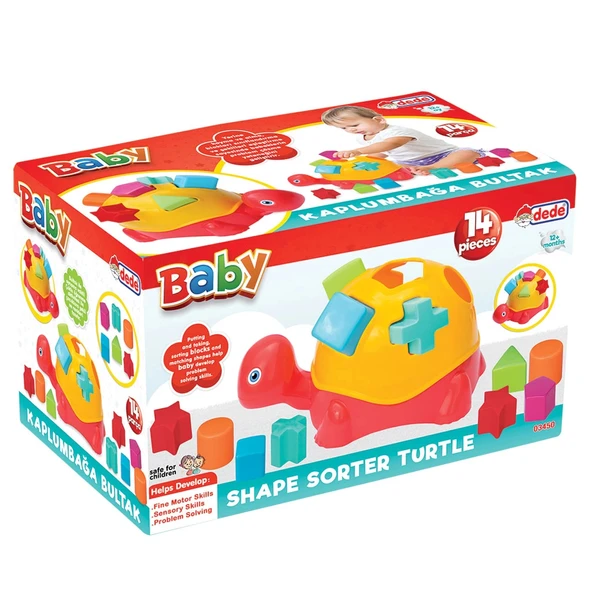 Kaplumbağa Bul-Tak - Bultak Lego - Bebek Oyuncağı - Şekil Takmaca - 4