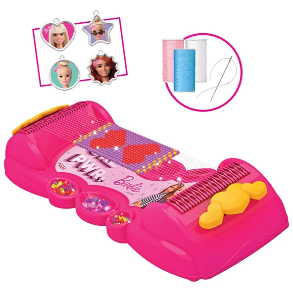 Barbie Takı Dokuma Seti - Dede Takı Seti - Boncuk Kolye Seti - Barbie Oyuncakları - 4