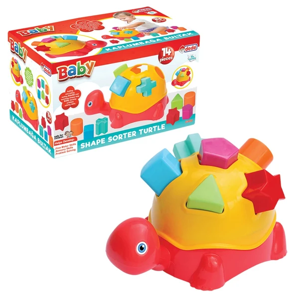 Kaplumbağa Bul-Tak - Bultak Lego - Bebek Oyuncağı - Şekil Takmaca - 1