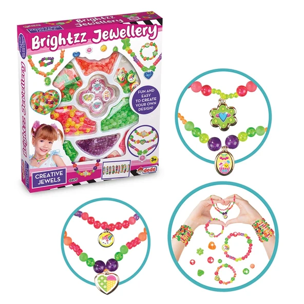 Brightzz Tekli Takı Seti - Dede Takı Seti - Boncuk Kolye Seti - El İşi Oyuncak - 1