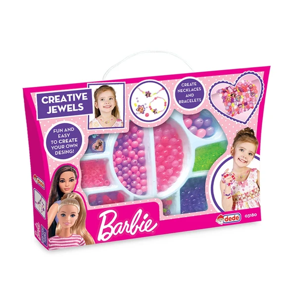 Barbie Takı Seti Küçük El Çantası - Dede Takı Seti - Boncuk Kolye Seti - Barbie Oyuncakları - 2