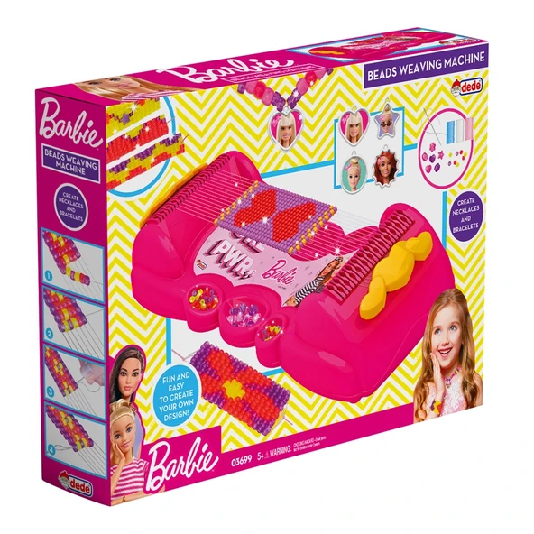 Barbie Takı Dokuma Seti - Dede Takı Seti - Boncuk Kolye Seti - Barbie Oyuncakları - 2