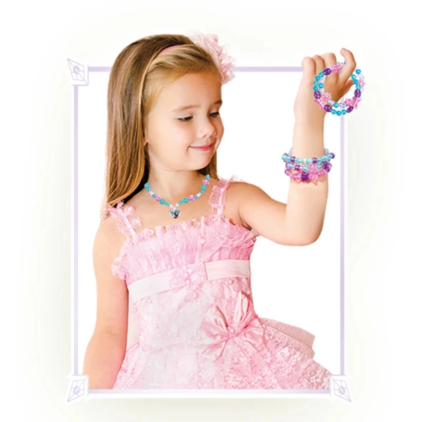 Frozen İkili Takı Seti - Dede Takı Seti - Boncuk Kolye Seti - Karlar Ülkesi Takı Seti - 4