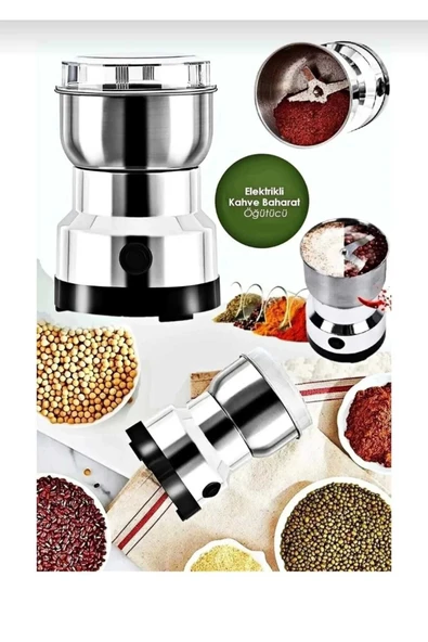 afctech Mini Elektrikli Kahve Baharat Öğütücü Değirmen Keten Tohumu Kuruyemiş Kuru Biber Öğütme Değirmeni - 4