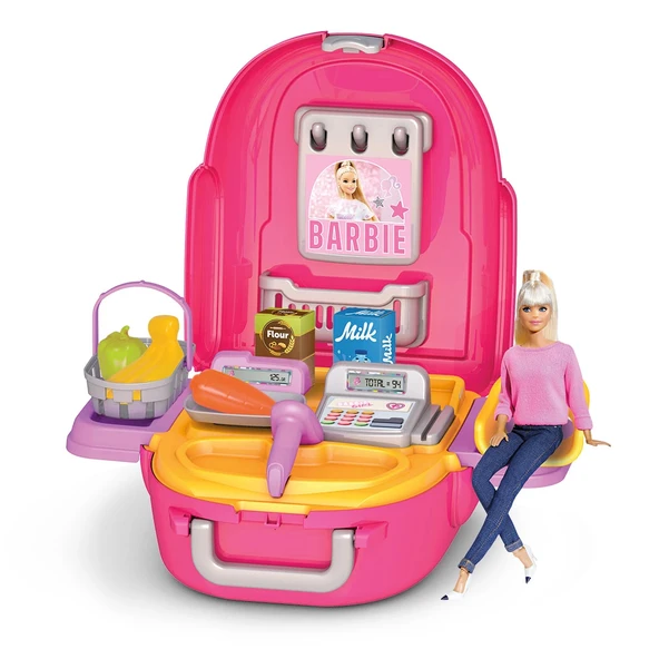 Barbie Market Seti Sırt Çantası - Kasiyer Oyuncakları - Market Setleri - Evcilik Oyuncakları - 5