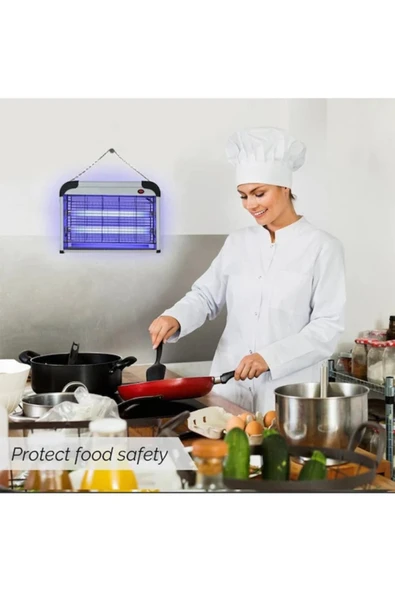 NEVARSA UV Işık Teknolojili Elektrikli Sivrisinek Öldürücü - Sessiz Çalışma ve Gece Lambası Fonksiyonu MT20 - Resim 5