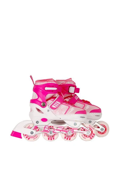 MEDITERIAN Tek Sıra Raider Alüminyum Ayarlanabilir Paten Pembe Paten Freni Var 4 Freeride / Street Patenler Fi - Resim 2