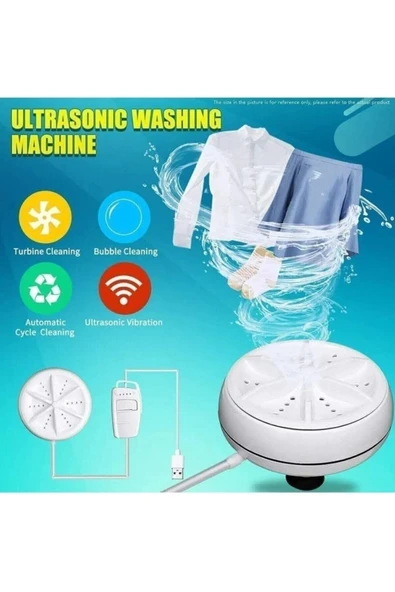 Nikadu 4 Seviyeli Ayarlanabilir Mini Portatif Çamaşır Makinesi - 2