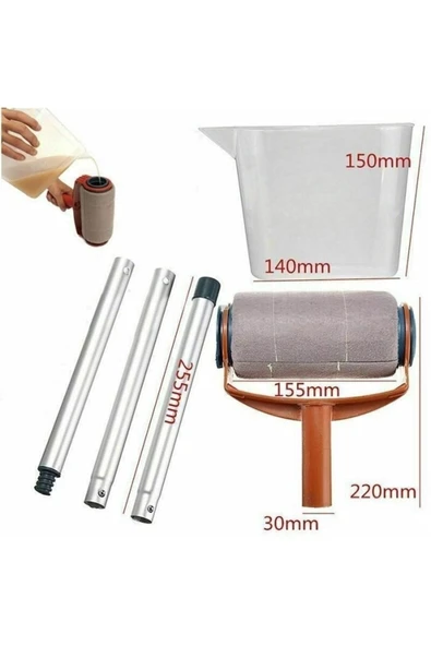 Epilons Damlatmayan Rulo Boya Fırçası Kolay Duvar Tavan Boyama Fırçası Pintar Facil - 4