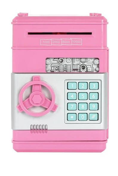 Ferminex Şifreli Otomatik Kağıt Para Alan Atm Kasa Kumbara Pembe ürün görseli