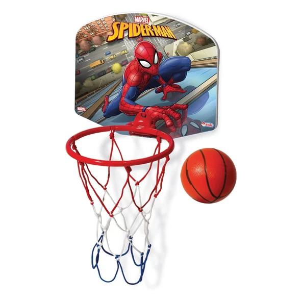 Spiderman Küçük Boy Pota Basketbol Seti - Spor Oyuncakları - Basket Seti - 1