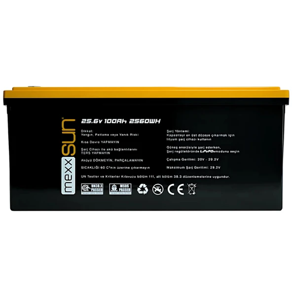 Mexxsun 25.6 V 100 AH Lityum Akü - Resim 3