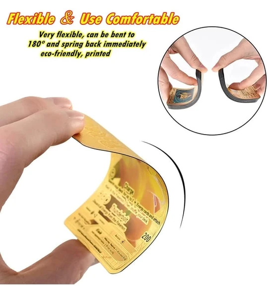 Orijinal Pokemon Kart Gold Serisi 165'li Paket - Pokemon Oyun Kartları - Pikachu Koleksiyonluk Kartı - Resim 4