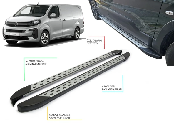 VİVARO CARGO  PANEL VAN  UZUN ŞASE NOKTALI YAN BASAMAK  2020 2021 2022 2023 2024 2025 2026 2027 ürün görseli 1