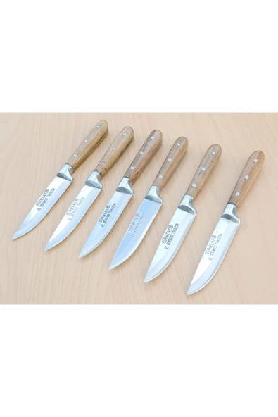 Sürmene Bıçağı Sürmene  El Yapımı Meyve Bıçak Seti  6'lı - Resim 4