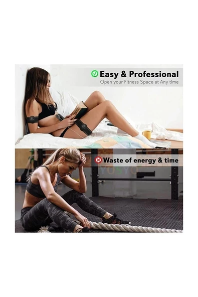 ELF Smart Fitness 3lü Sixpack Abs Vücut Kas Geliştirici Yağ Yakıcı Spor Masaj Aleti - Resim 2