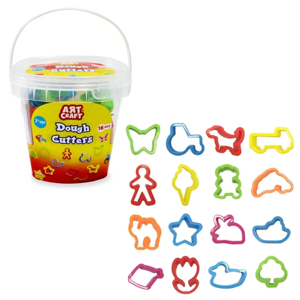 Hamur Kalıpları 16 Parça - Oyun Hamuru Seti - Hamur Setleri - Hamur Kalıpları - Kalıp Seti ürün görseli
