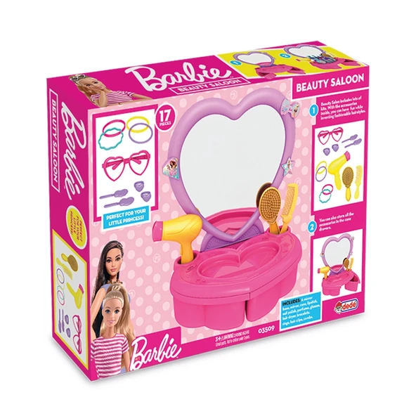 Barbie Güzellik Salonu - Güzellik Setleri - Kuaför Oyuncak Seti - Makyaj Seti - Resim 4
