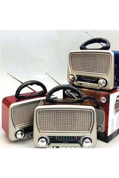 ROZIA Rozıa Retro Radyo FM/AM/SW Antika Tarzı, Düğmeli Nostaljik Radyo YG-1184BT - Resim 2