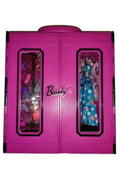 Duman Oyuncak 30 Parça Aksesuarlı Barbie Gardrop Çanta - 6