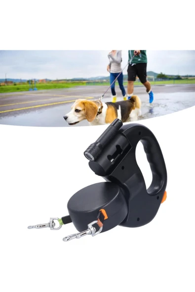 Store Çok Fonksiyonlu Çift Köpek Gezdirme Tasması ürün görseli