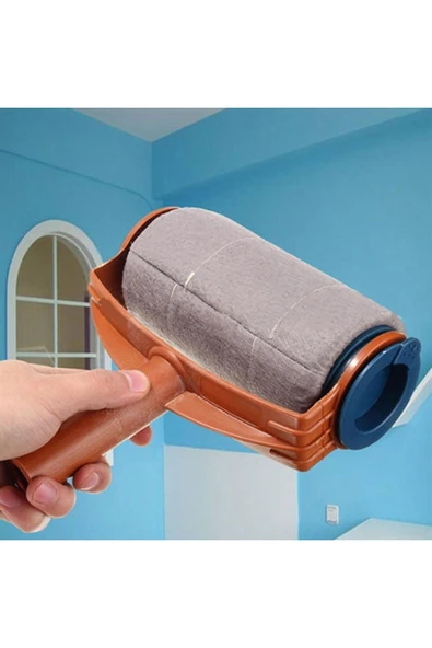 Epilons Damlatmayan Rulo Boya Fırçası Kolay Duvar Tavan Boyama Fırçası Pintar Facil - 3