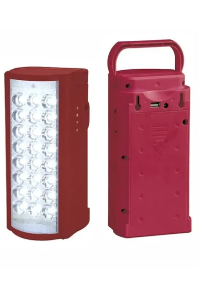 Vothoon Şarjlı Işıldak Usb Şarj Çıkışlı 24 Led 80 Saat Akülü Işıldak 24 Led Telefon Şarj Edebilen 1.0 - Resim 2