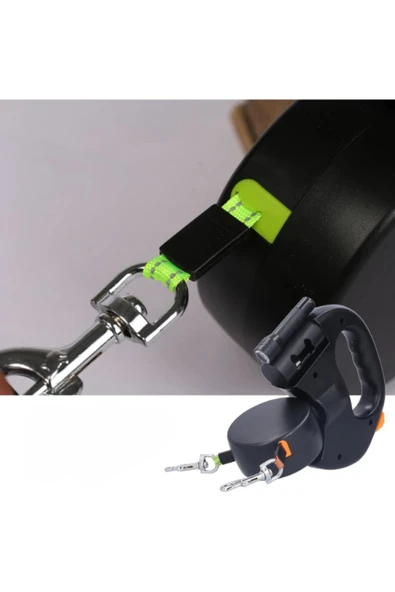 Store Çok Fonksiyonlu Çift Köpek Gezdirme Tasması - Resim 4