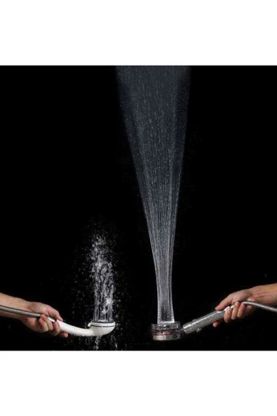 Yellowtech DUŞ BAŞLIĞI TURBO PERVANELİ SERİNLETİCİ TASARIM 360 Derece Döner Basınçlı Duş Başlığı - 2