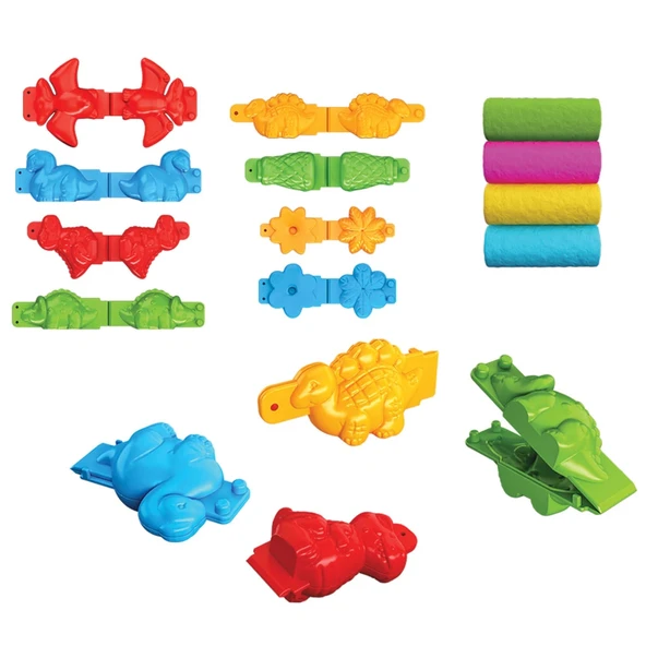 3D Dinozor Oyun Hamur Seti 200 Gr. - Oyun Hamuru Seti - Hamur Setleri - Hamur Kalıpları - 2