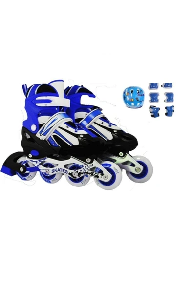 Bircan Ayarlanabilir Paten + Kask + Dizlik Seti 34-37 ürün görseli